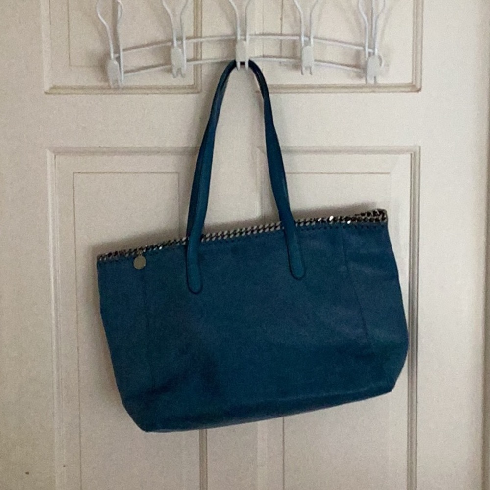 Stunning blue STELLA McCARTNEY Falabella  “shaggy deer” tote bag